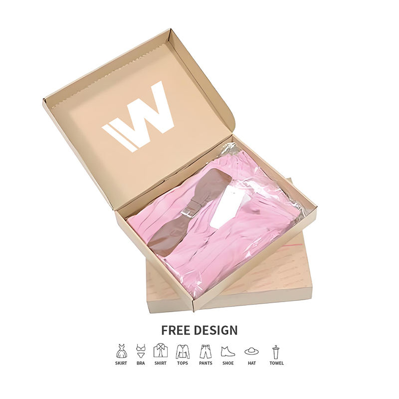 Boscaí Pacáistithe Éadaí Roctha Simplí Donn