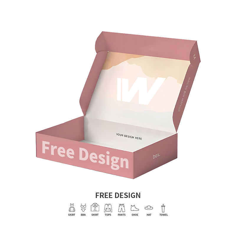 Boscaí Pacáistithe Éadaí roctha Bog Pink