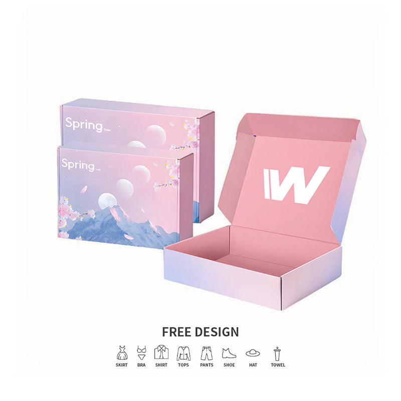 Boscaí Pacáistithe Éadaí roctha Pastel Gradient